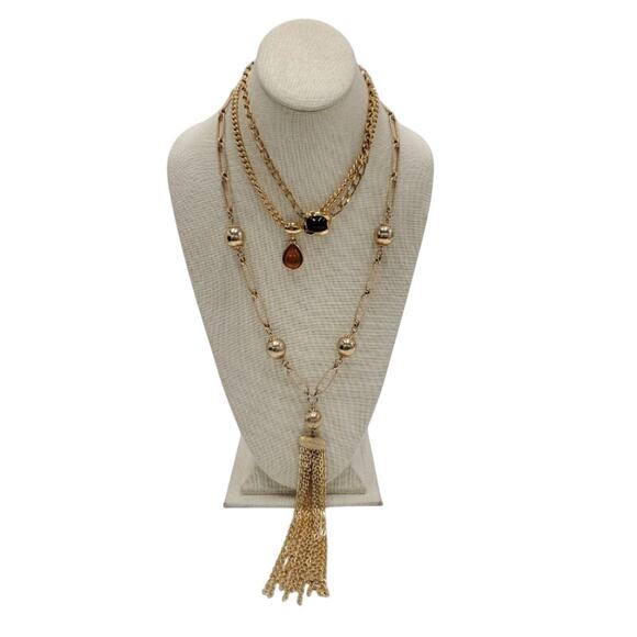 Vintage Givenchy Estée Lauder François 3pc Necklace Set - Picture 1 of 4